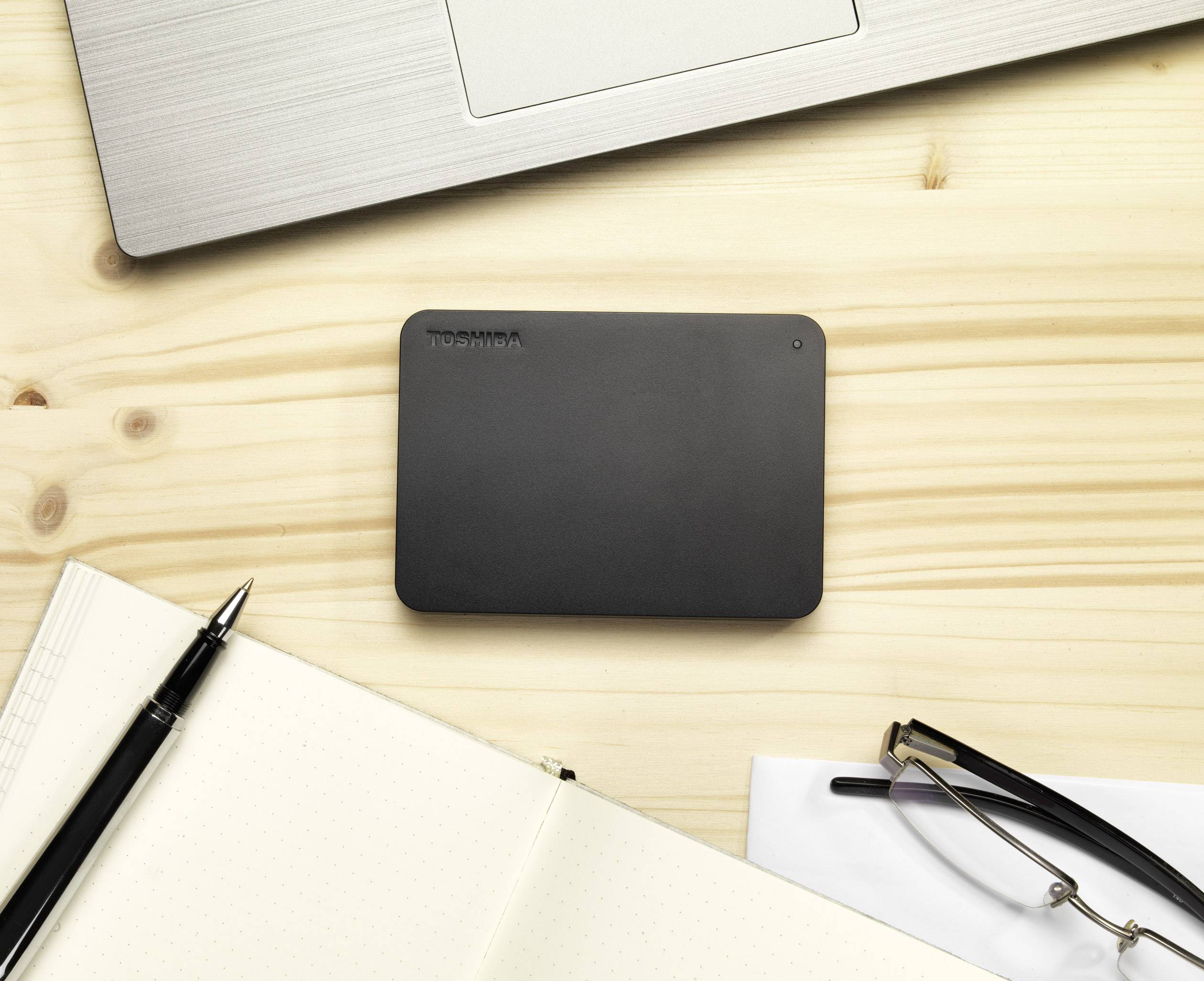 Toshiba Canvio Basics 1 TB Externe Festplatte 6.35 cm (2.5 Zoll) USB 3.2 Gen 1 (USB 3.0) Matt Schwarz HDTB410EK3AA