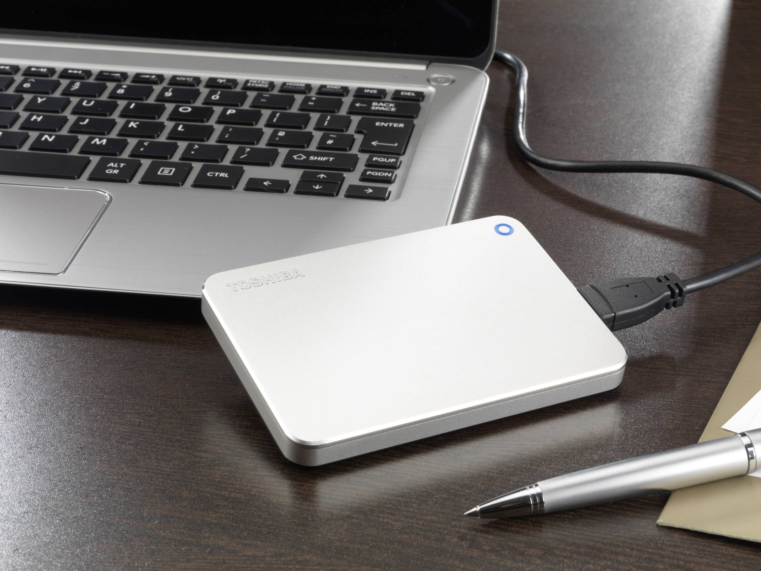 Toshiba Canvio Premium Externe Festplatte 6.35cm (2.5 Zoll) 3TB Silber (metallic) USB 3.0