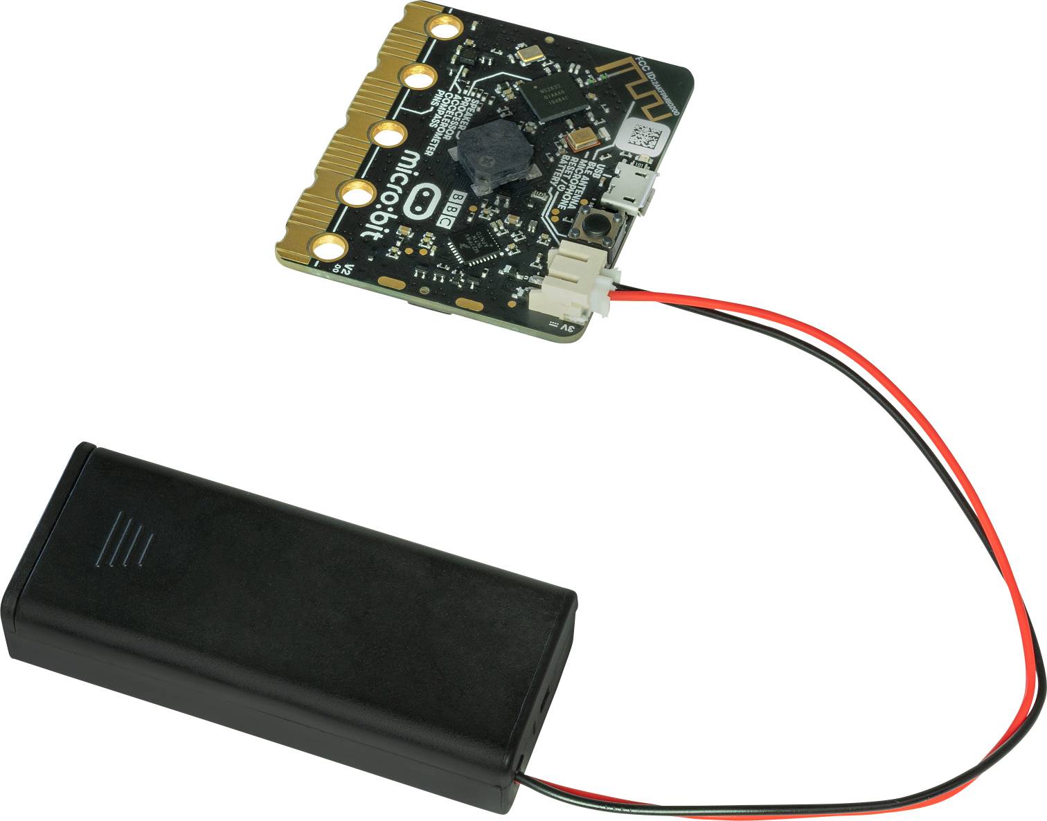 Joy-it COM-BF2xAAA Batteriehalter 2x Micro (AAA) (L x B x H) 53 x 25 x 13mm