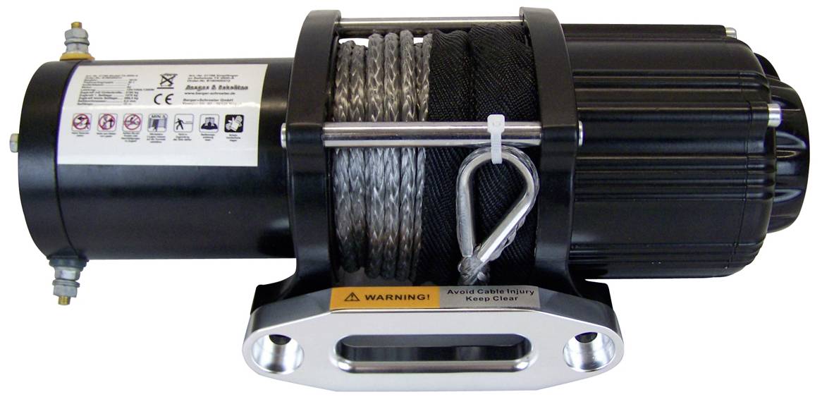 Berger & Schröter Seilwinde 31766 Zugkraft (rollend)=3150kg Funk-Fernbedienung