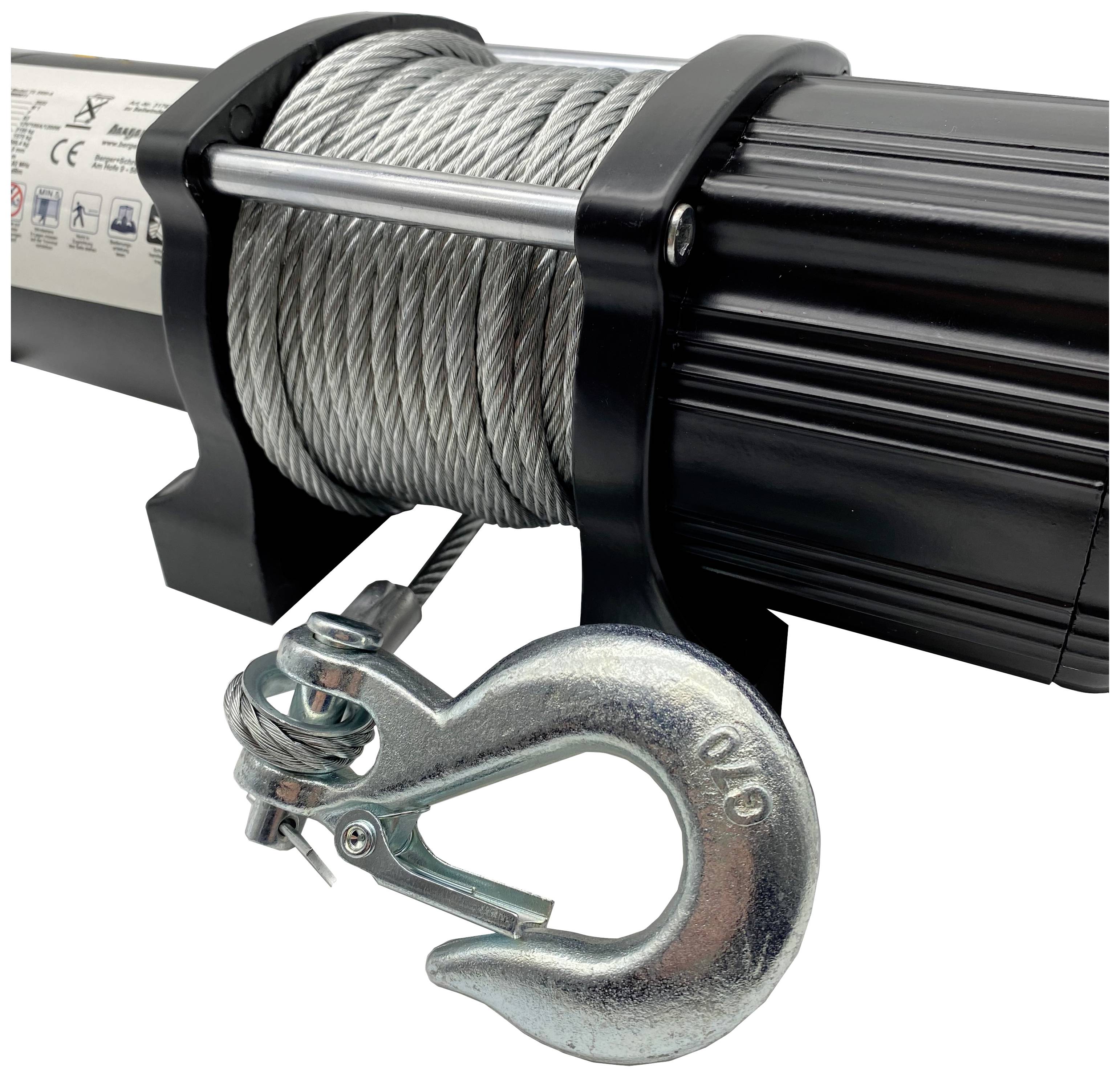 Berger & Schröter Seilwinde 31767 Zugkraft (rollend)=3150kg Funk-Fernbedienung, inkl. Rollenfenster