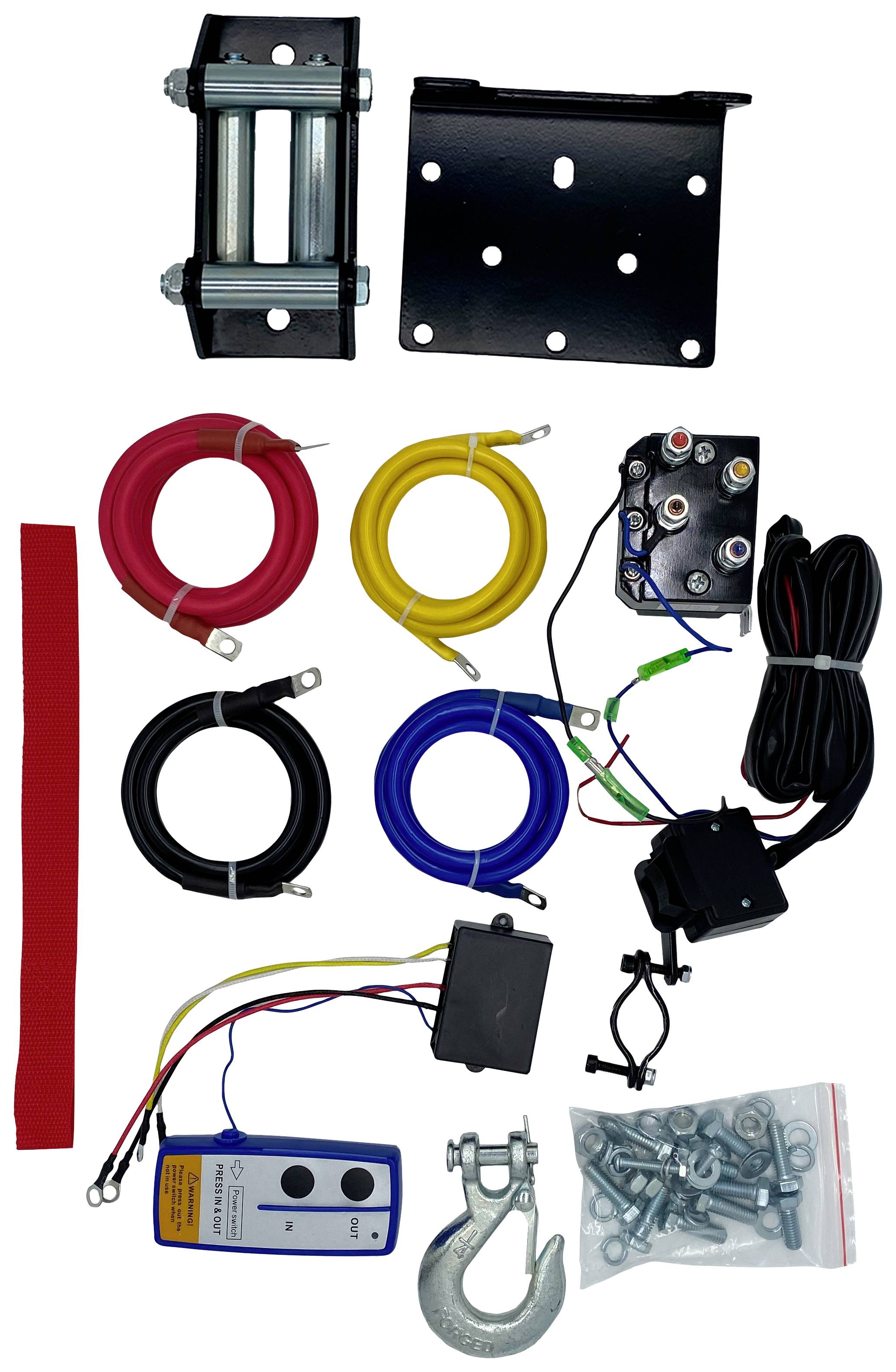 Berger & Schröter Seilwinde 31767 Zugkraft (rollend)=3150 kg Funk-Fernbedienung, inkl. Rollenfenster