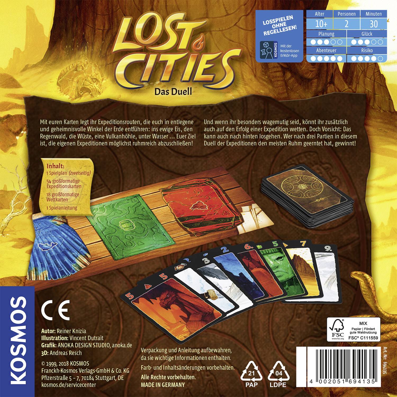 Kosmos Lost Cities - Das Duell für 2