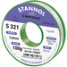 Stannol S321 2,0% 1,0MM SN99,3CU0,7CD 100G Lötzinn, bleifrei bleifrei, Spule Sn99,3Cu0,7 ORH1 100 g