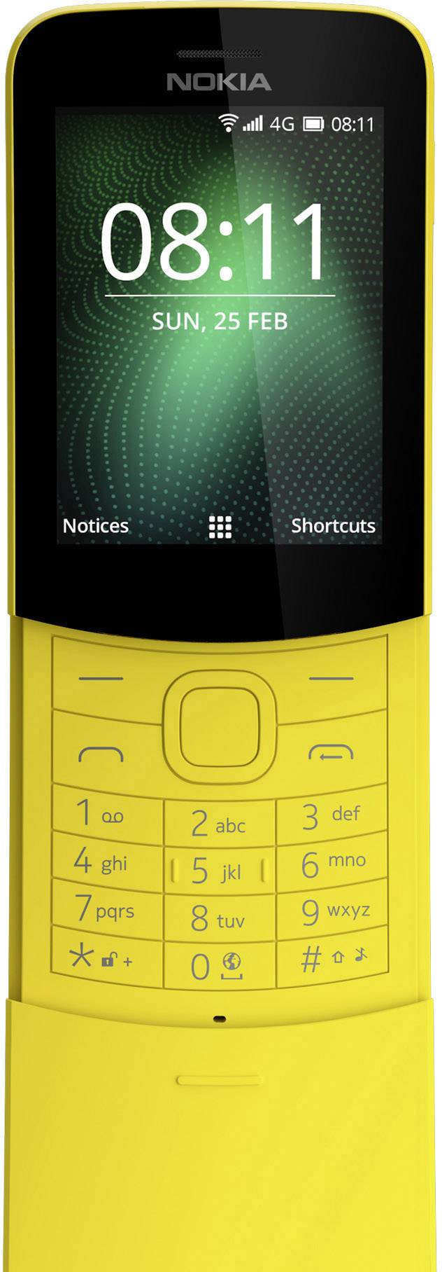 Nokia 8110 4G Dual-SIM-Handy Gelb