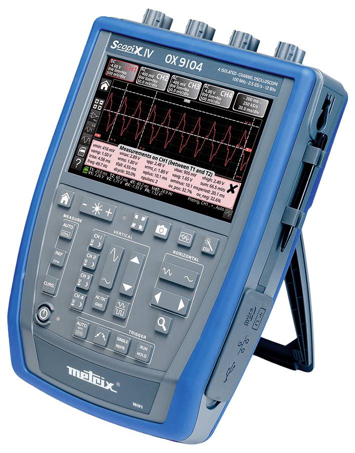 Metrix OX 9104 Digital-Oszilloskop 100MHz 4-Kanal 2.5 GSa/s 100 kpts 12 Bit Digital-Speicher (DSO), Handgerät
