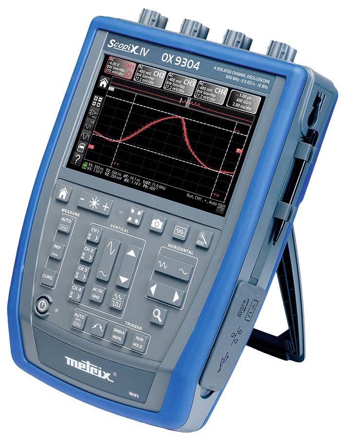 Metrix OX 9304 Digital-Oszilloskop 300MHz 4-Kanal 2.5 GSa/s 100 kpts 12 Bit Digital-Speicher (DSO), Handgerät