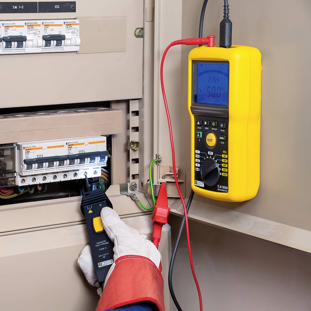 Chauvin Arnoux C.A 6526 Isolationsmessgerät 50 V, 100 V, 250 V, 500 V, 1000V 200 GΩ