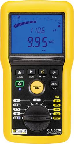 Chauvin Arnoux C.A 6526 Isolationsmessgerät 50 V, 100 V, 250 V, 500 V, 1000 V 200 GΩ