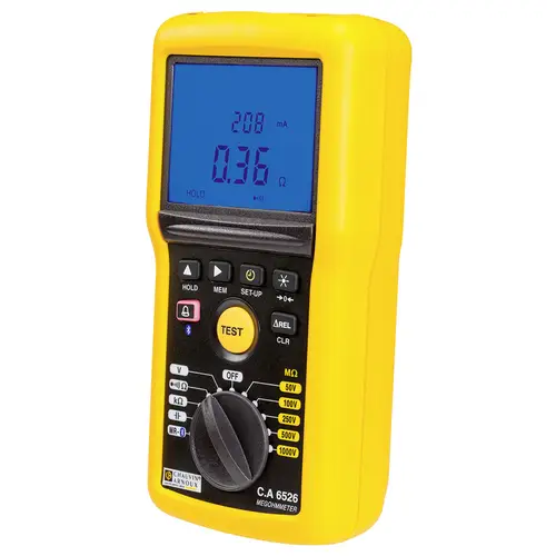 Chauvin Arnoux C.A 6526 Isolationsmessgerät 50 V, 100 V, 250 V, 500 V, 1000V 200 GΩ Chauvin Arnoux C.A 6526 Isolationsmessgerät 50 V, 100 V, 250 V, 500 V, 1000V 200 GΩ