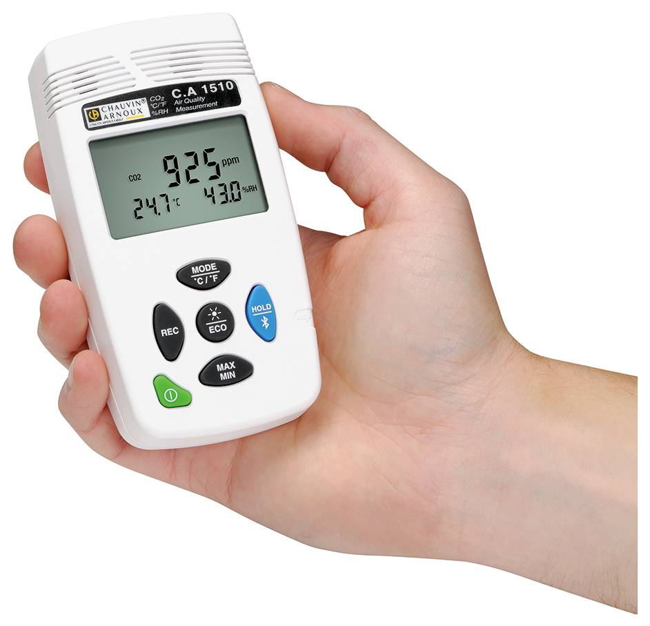Chauvin Arnoux C.A 1510 weiß Kohlendioxid-Messgerät 0 - 5000 ppm mit Datenloggerfunktion