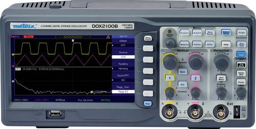 Metrix DOX 2100B Digital-Oszilloskop 100 MHz 2-Kanal 500 MSa/s 2 Mpts 8 Bit Digital-Speicher (DSO)