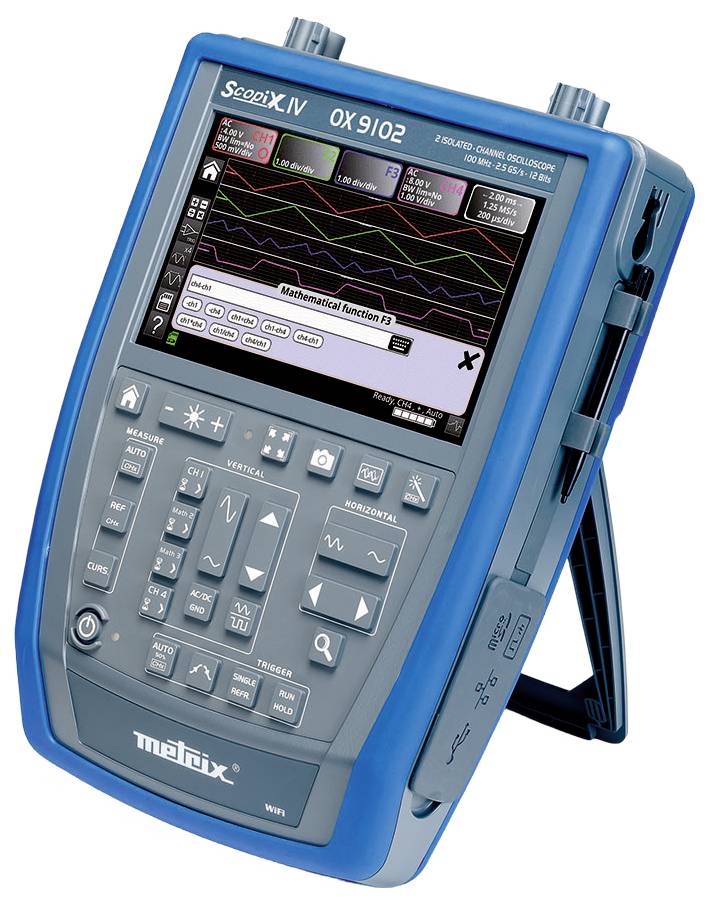 Metrix OX 9102 Digital-Oszilloskop 100MHz 2-Kanal 2.5 GSa/s 100 kpts 12 Bit Digital-Speicher (DSO), Handgerät