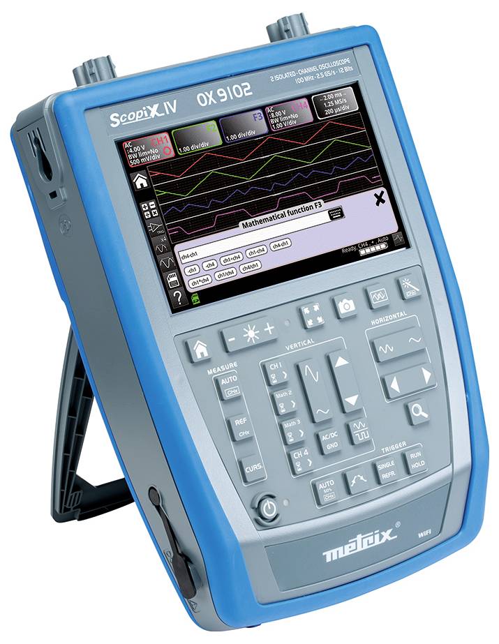 Metrix OX 9102 Digital-Oszilloskop 100MHz 2-Kanal 2.5 GSa/s 100 kpts 12 Bit Digital-Speicher (DSO), Handgerät