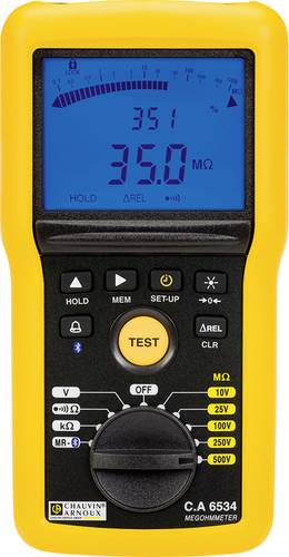 Chauvin Arnoux C.A 6534 Isolationsmessgerät 10 V, 25 V, 100 V, 250 V, 500 V 50 GΩ
