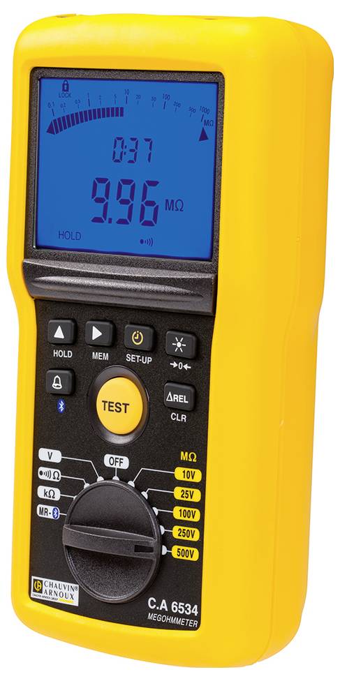 Chauvin Arnoux C.A 6534 Isolationsmessgerät 10 V, 25 V, 100 V, 250 V, 500V 50 GΩ