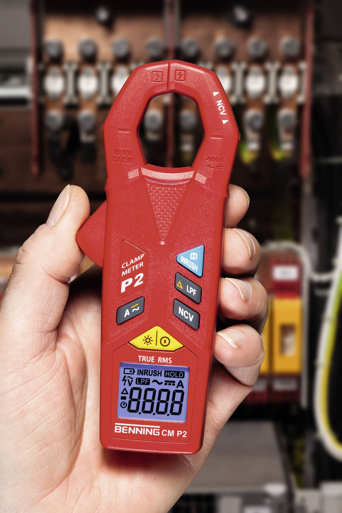 Benning CM P2 Stromzange digital CAT III 600V Anzeige (Counts): 4200