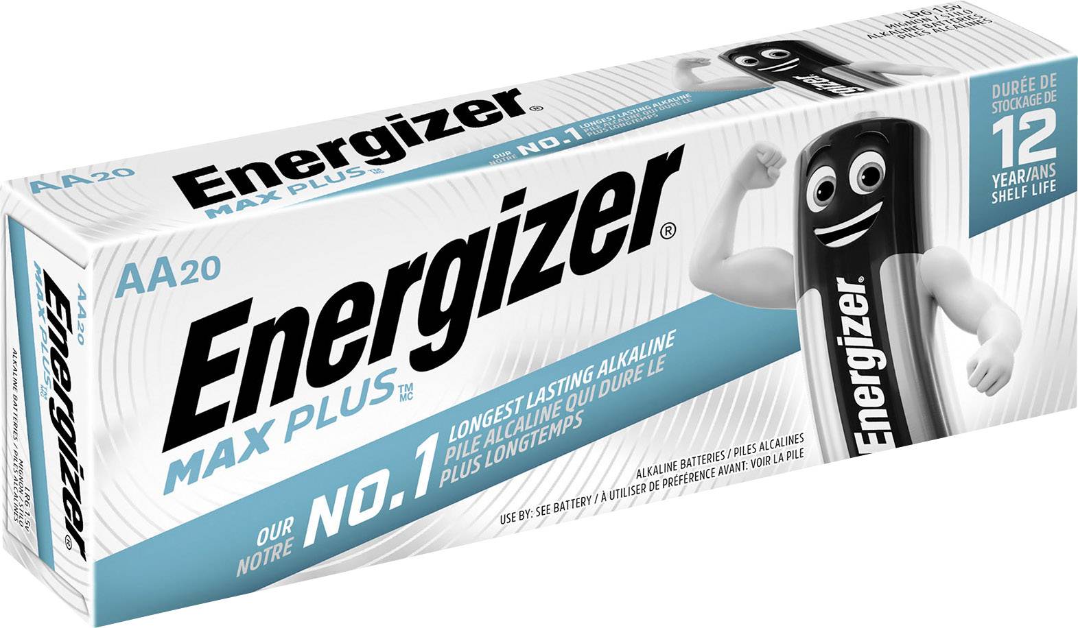 Energizer Max Plus Industrial Mignon (AA)-Batterie Alkali-Mangan 1.5V 20St.