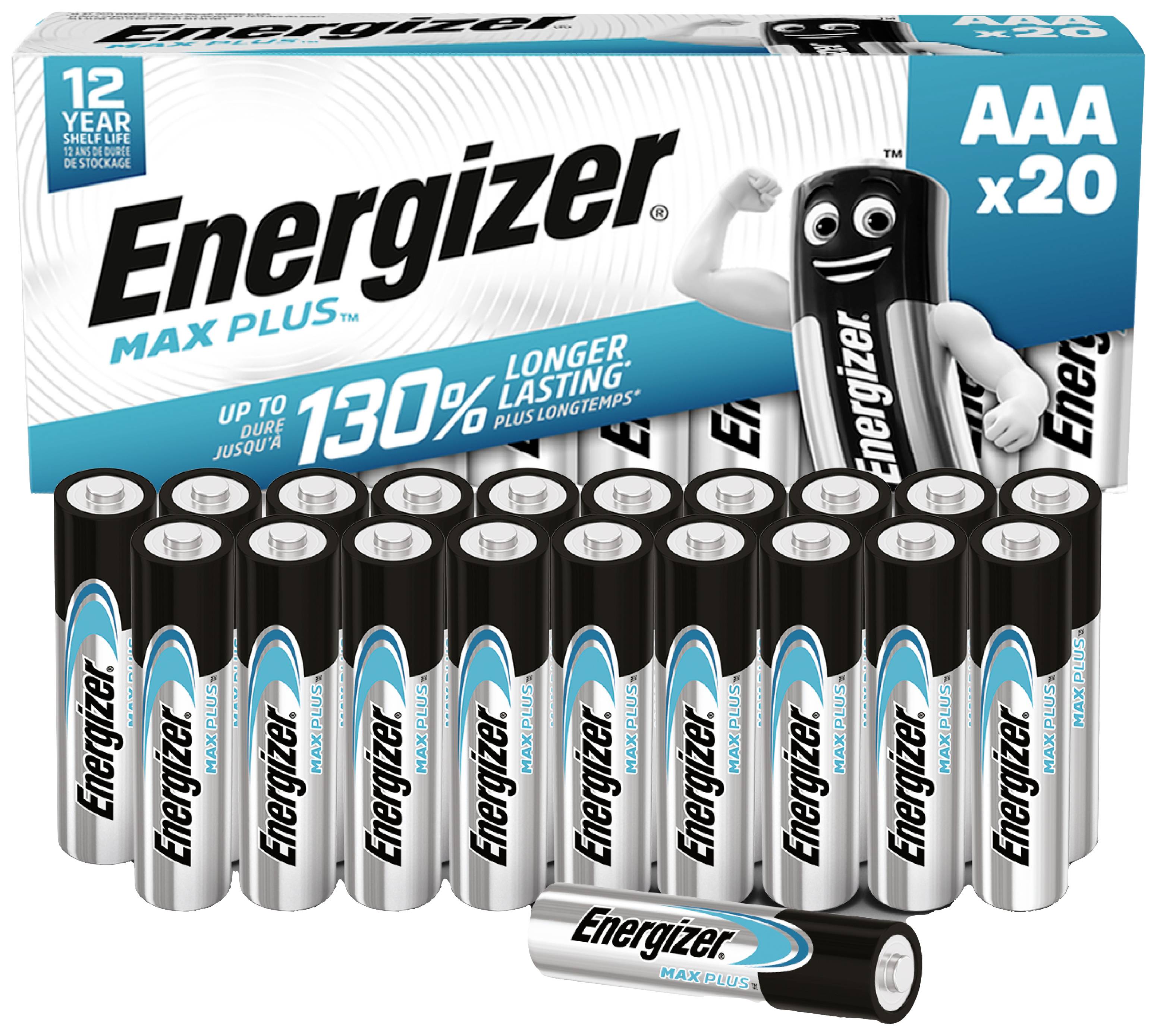 Energizer Max Plus Industrial Micro (AAA)-Batterie Alkali-Mangan 1.5 V 20 St.