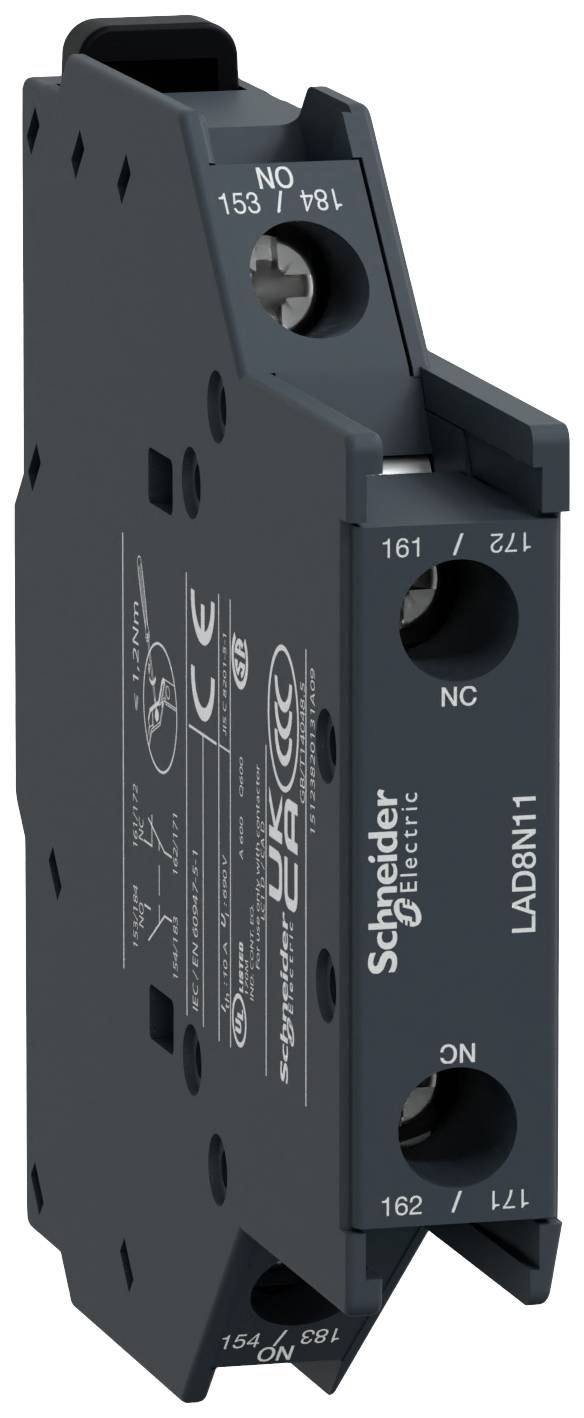 Schneider Electric LAD8N11 Hilfsschalterblock 1 Schließer, 1 Öffner 1 St.