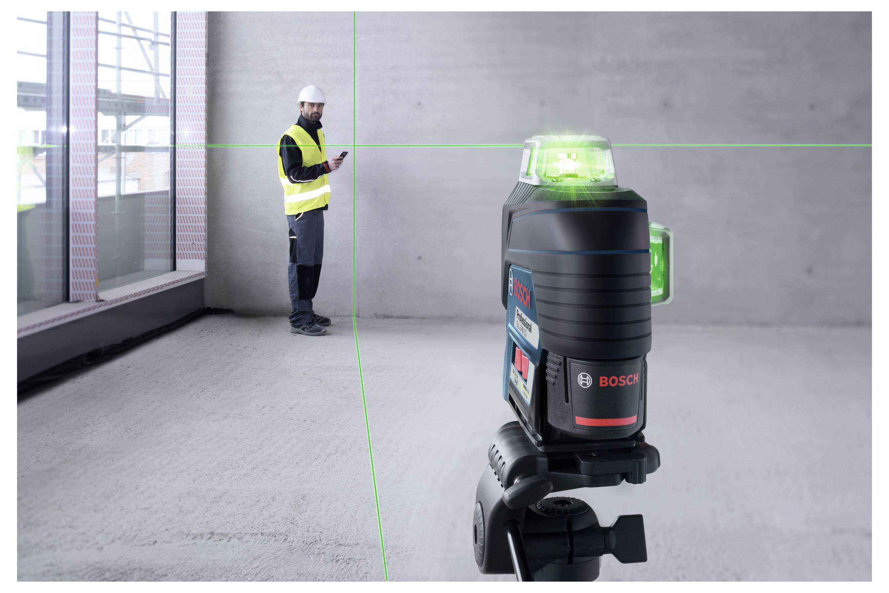 Bosch Professional GLL 3-80 CG Linienlaser selbstnivellierend Reichweite (max.): 30 m