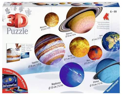 Ravensburger 3D Puzzle - Planetensystem 11668 Planetensystem 3D Puzzle 1St.