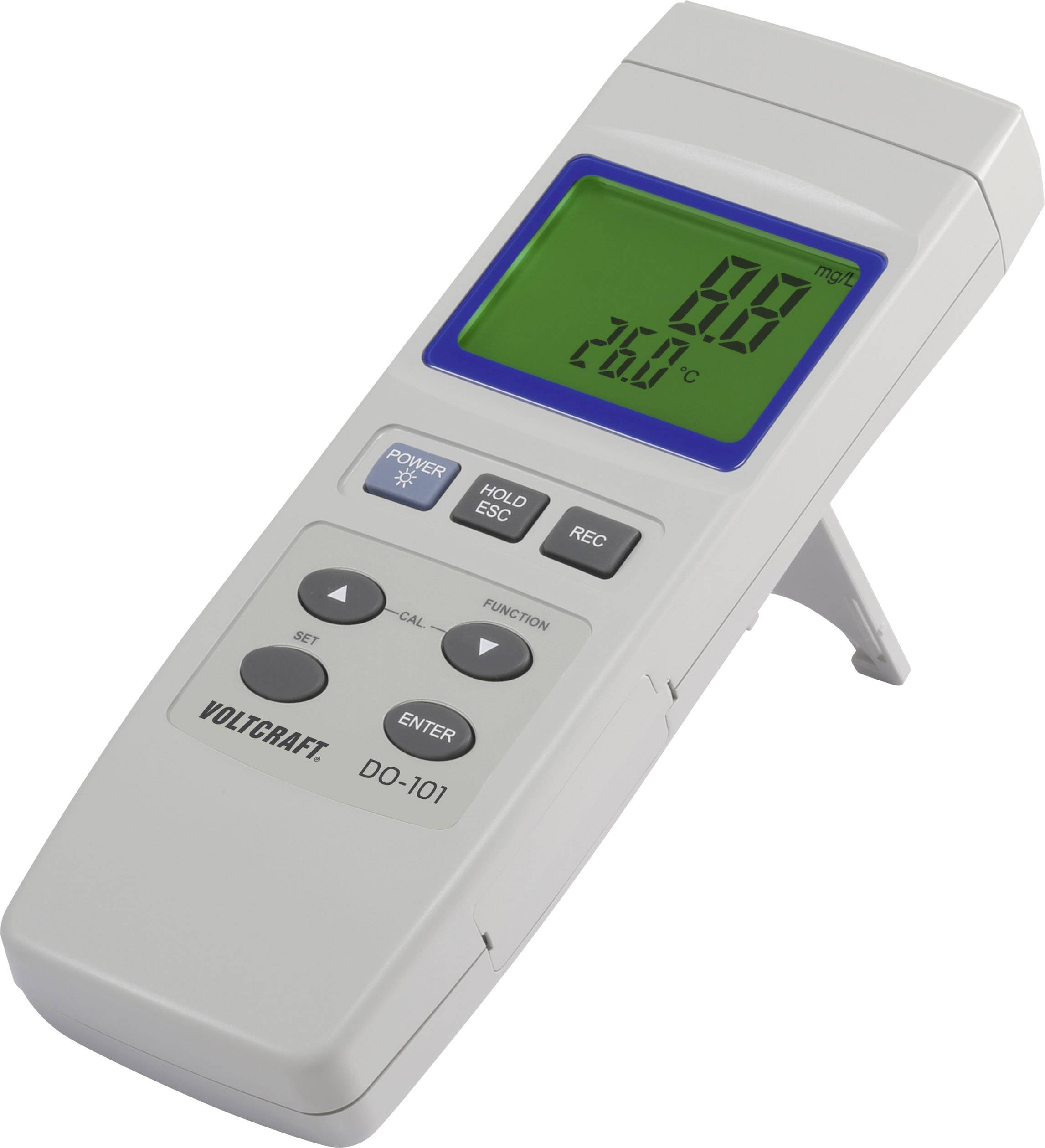 VOLTCRAFT DO-101 Sauerstoff-Messgerät 0 - 20 mg/l Wechselbare Elektrode, mit Temperaturmessfunktion