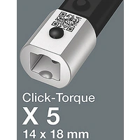 Wera Click-Torque X 5 05075655001 Drehmomentschlüssel für Einsteckwerkzeuge 60 - 300 Nm Wera Click-Torque X 5 05075655001 Drehmomentschlüssel für Einsteckwerkzeuge 60 - 300 Nm