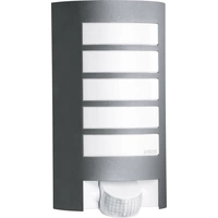 Steinel L 12 S 657819 Außenwandleuchte mit Bewegungsmelder Energiesparlampe, LED E27 60W Anthrazit Steinel L 12 S 657819 Außenwandleuchte mit Bewegungsmelder Energiesparlampe, LED E27 60W Anthrazit