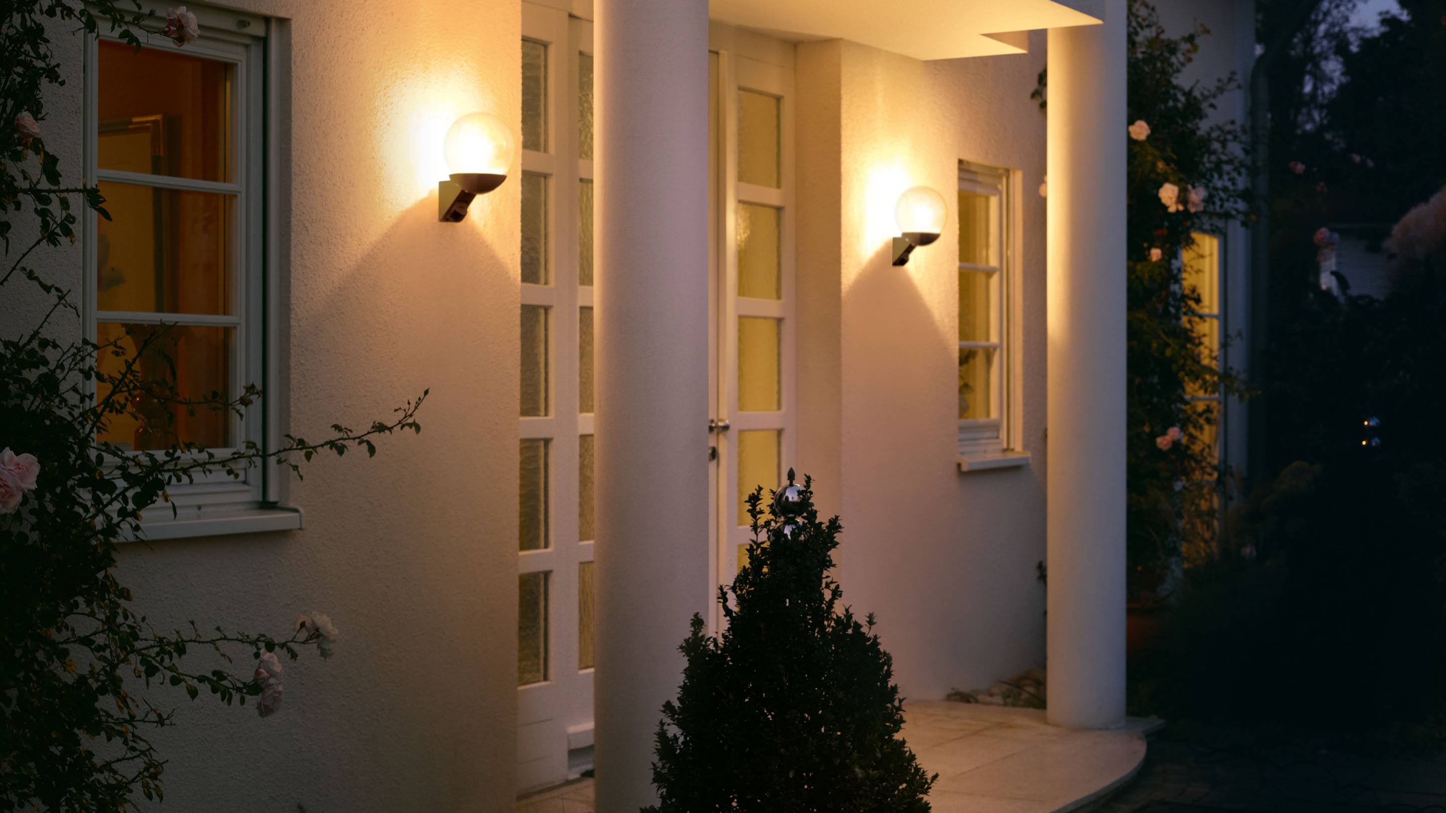 Steinel L 585 S 035723 Außenwandleuchte mit Bewegungsmelder Energiesparlampe, LED E27 60W Anthrazit