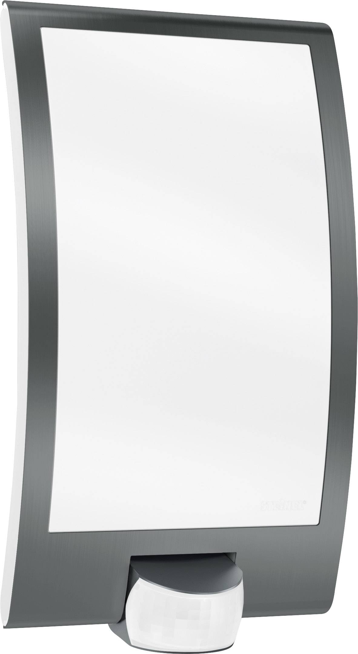 Steinel L 22 S 035709 Außenwandleuchte mit Bewegungsmelder Energiesparlampe, LED E27 60W Anthrazit