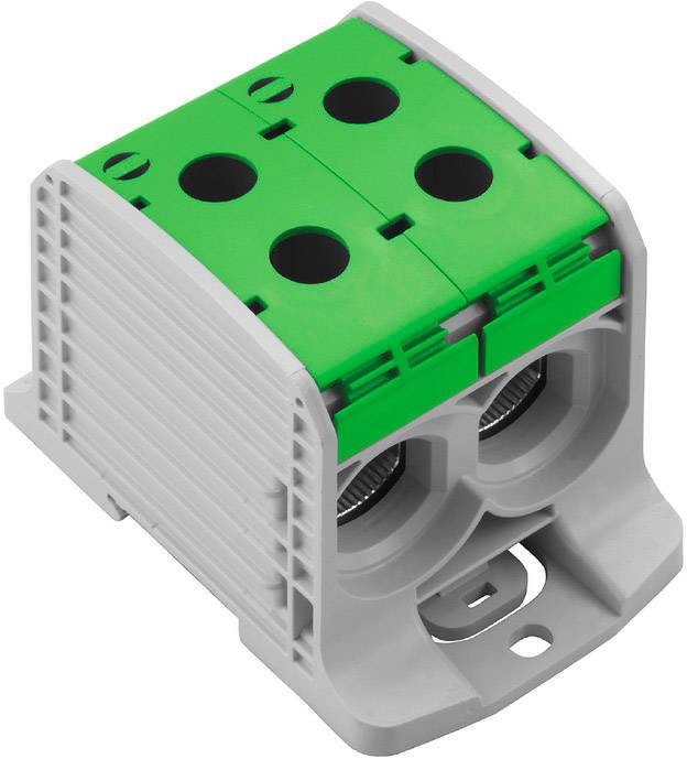 Weidmüller 2502820000 Durchgangsklemme 67.60 mm Schrauben Grau, Grün 1 St.