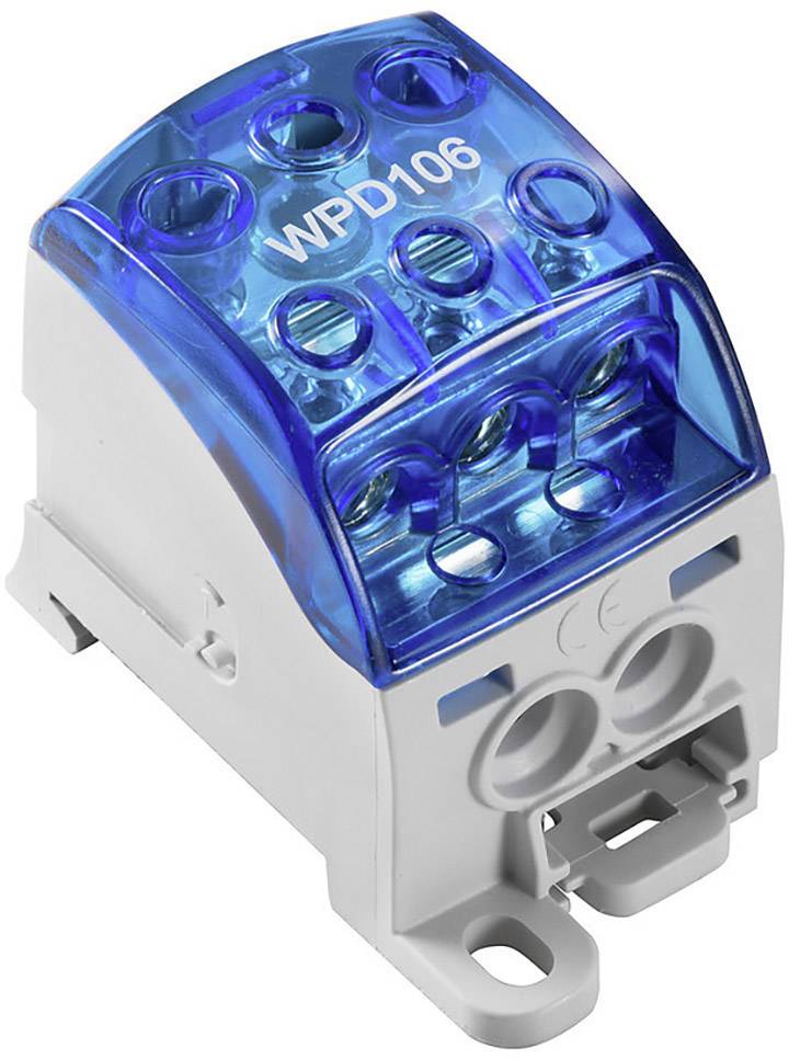 Weidmüller 2518570000 Verteilerblock Schrauben Grau, Blau 1 St.