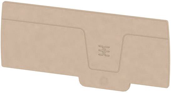 Beige, rechteckige Karte mit geprägtem Logo in der Mitte.