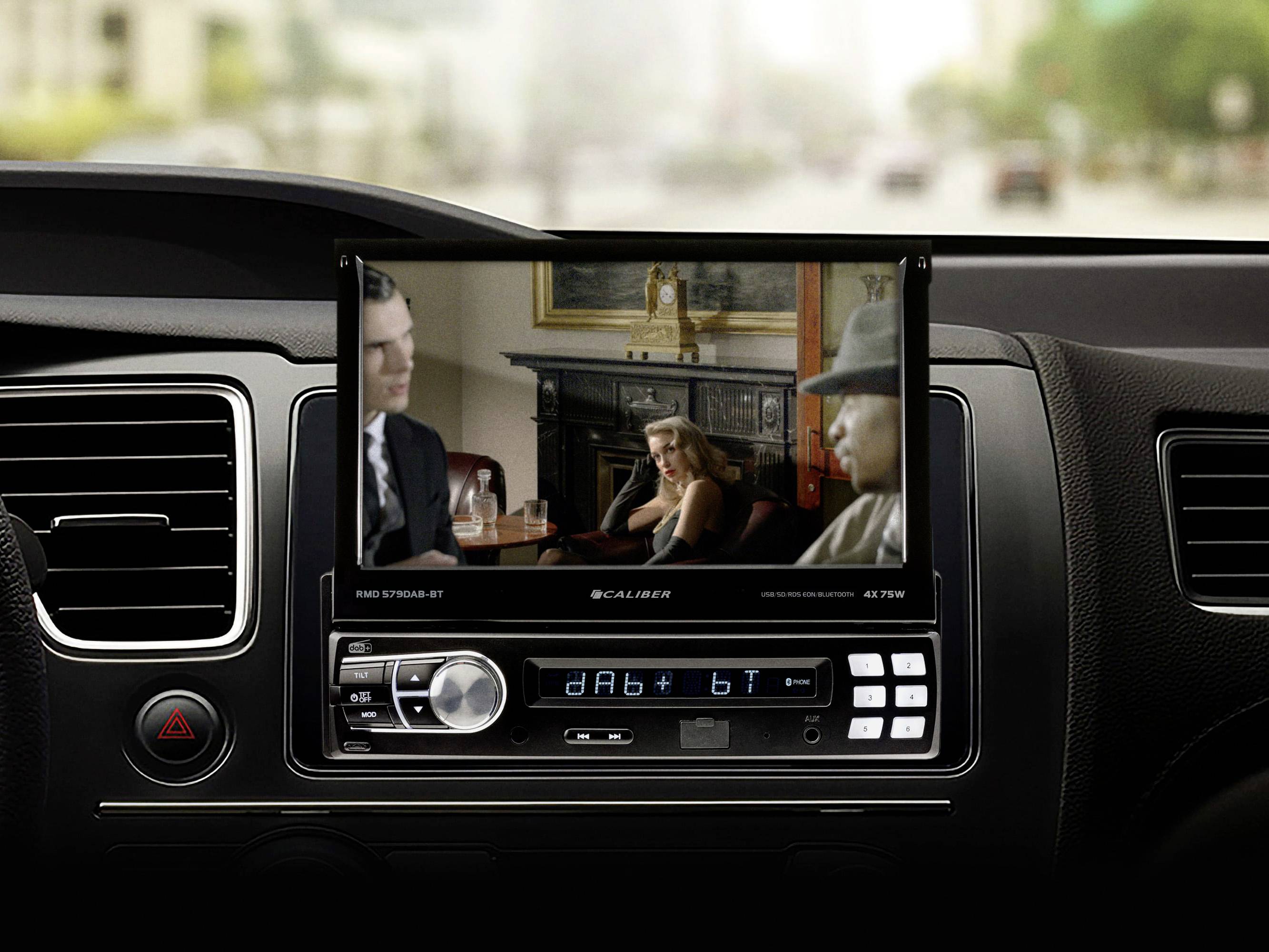 Caliber RMD579DAB-BT Moniceiver DAB+ Tuner, Anschluss für Lenkradfernbedienung, Anschluss für Rückfahrkamera, Bluetooth®-Freisprecheinrichtung, in