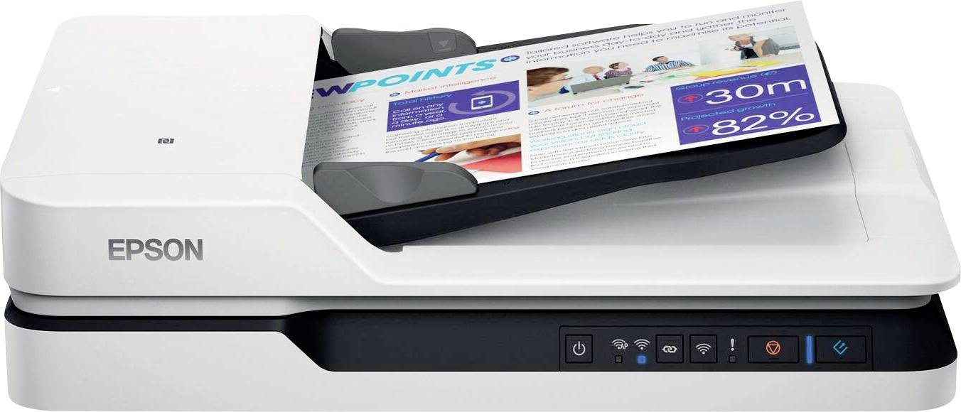 Epson WorkForce DS-1660W Duplex-Dokumentenscanner A4 1200 x 1200 dpi 25 Seiten/min, 10 Bilder/min USB-A (USB 3.2 Gen 1), WLAN 802.11 b/g/n