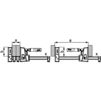 Bessey Korpuszwinge REVO KRE KRE30-2K Ausladungs-Maße: 95mm Bessey Korpuszwinge REVO KRE KRE30-2K Ausladungs-Maße: 95mm