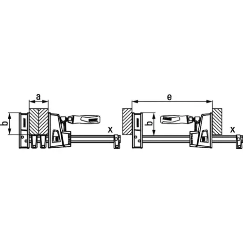 Bessey Korpuszwinge REVO KRE KRE30-2K Ausladungs-Maße: 95mm Bessey Korpuszwinge REVO KRE KRE30-2K Ausladungs-Maße: 95mm