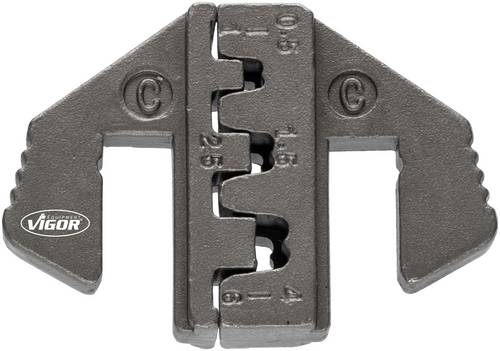 Vigor V2499-C Crimpeinsatz Unisolierte Kabelschuhe 0.5 bis 6 mm²