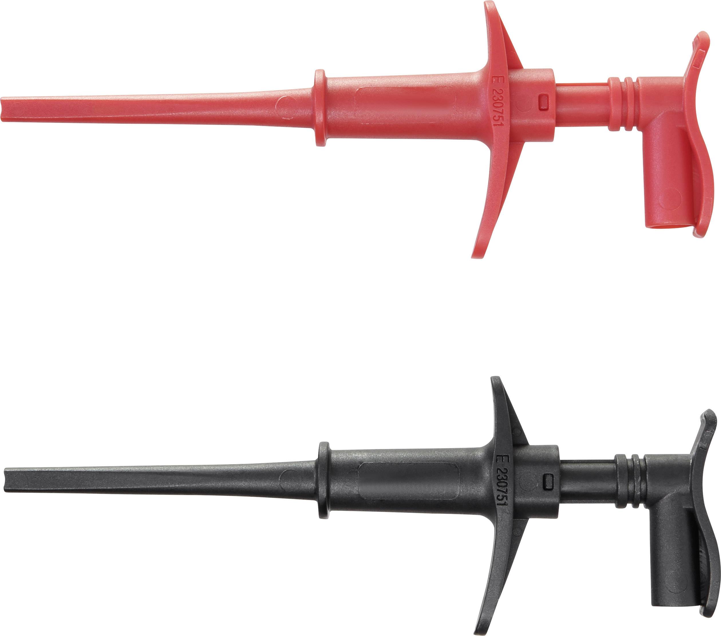 VOLTCRAFT MSK-118 Abgriffklemme Buchse 4mm CAT III 1000 V, CAT IV 600V Schwarz, Rot