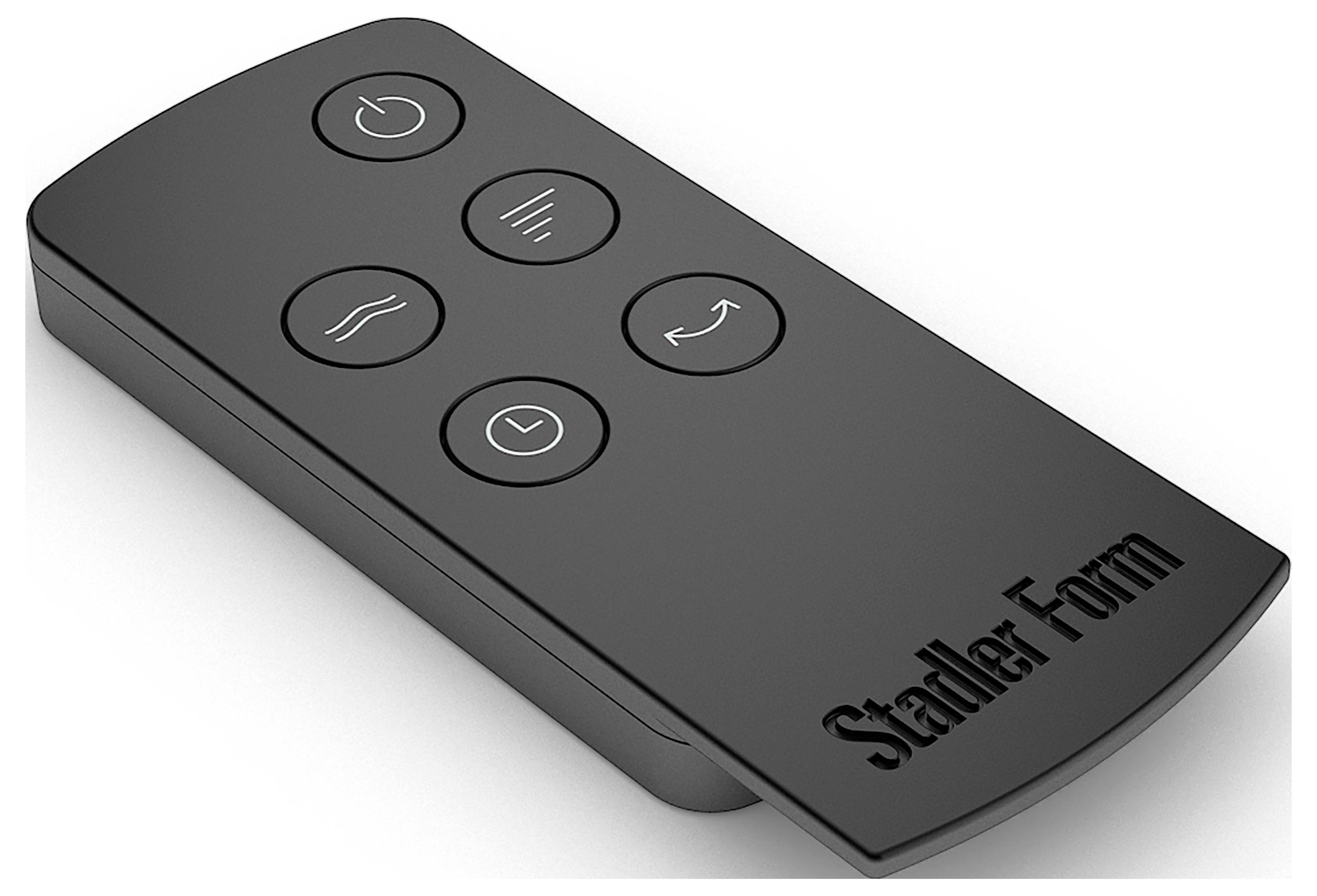 Stadler Form Peter schwarz Turmventilator 60W (Ø x H) 24cm x 1090mm Schwarz, Silber Oszillierend, Timer, mit Fernbedienung