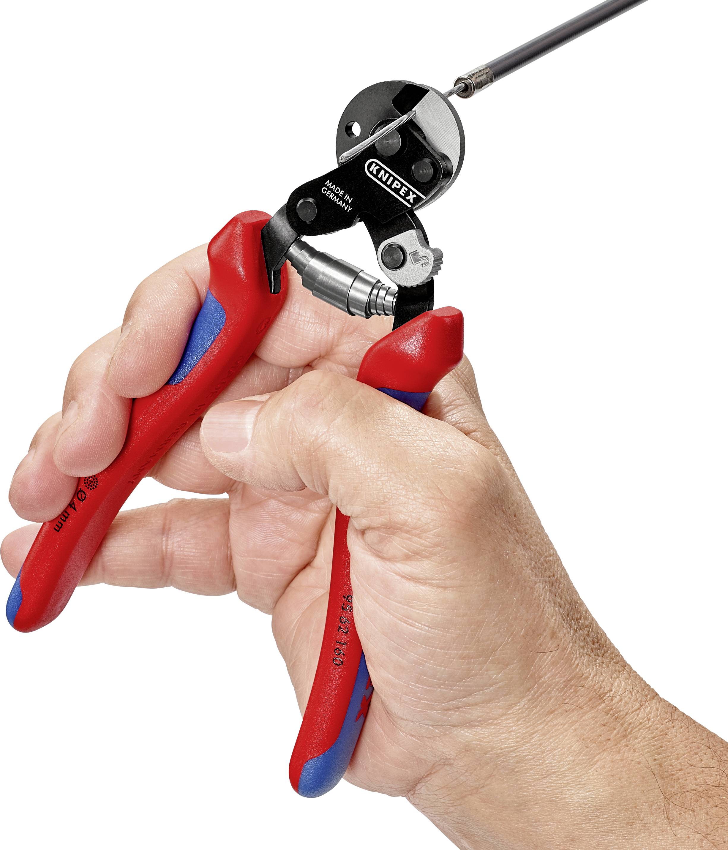 Drahtseilschere L.160mm pol.Mehrkomp.-Hüllen KNIPEX