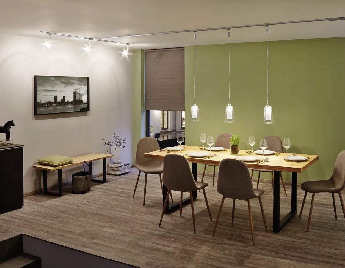 Paulmann Arido II Pendelleuchte URail GU10 5W LED Chrom (matt)