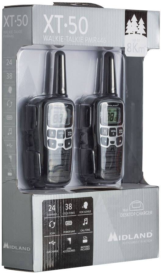 Midland XT50 C1178 PMR-Handfunkgerät 2er Set