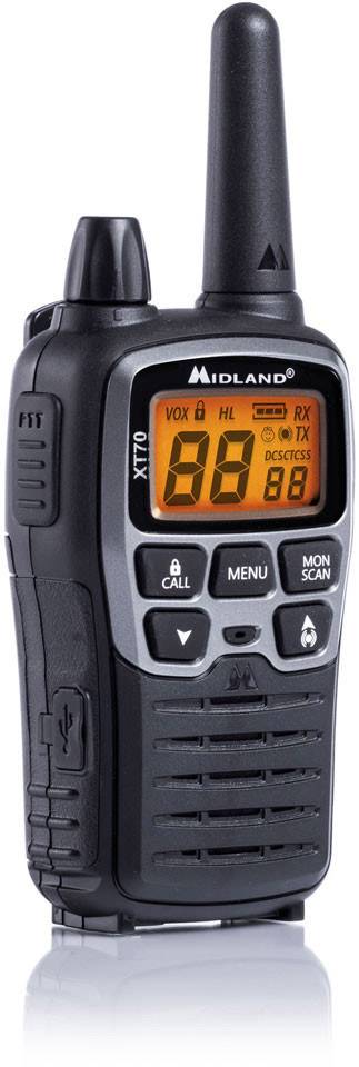 Midland C1180 XT70 PMR/LPD-Handfunkgerät 2er Set
