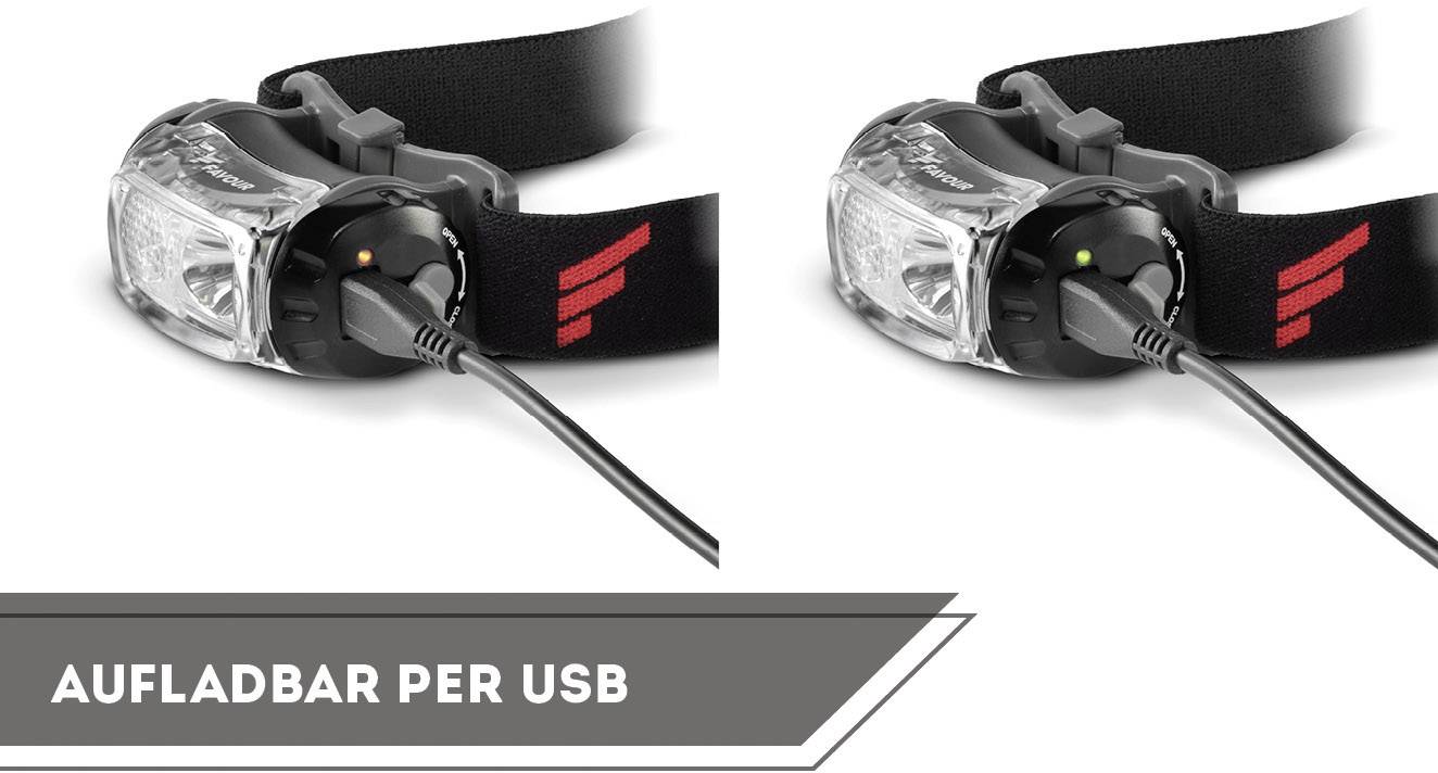 Favour Focoslide H1117 LED Stirnlampe akkubetrieben 200lm 30h 270FAHEADH1117