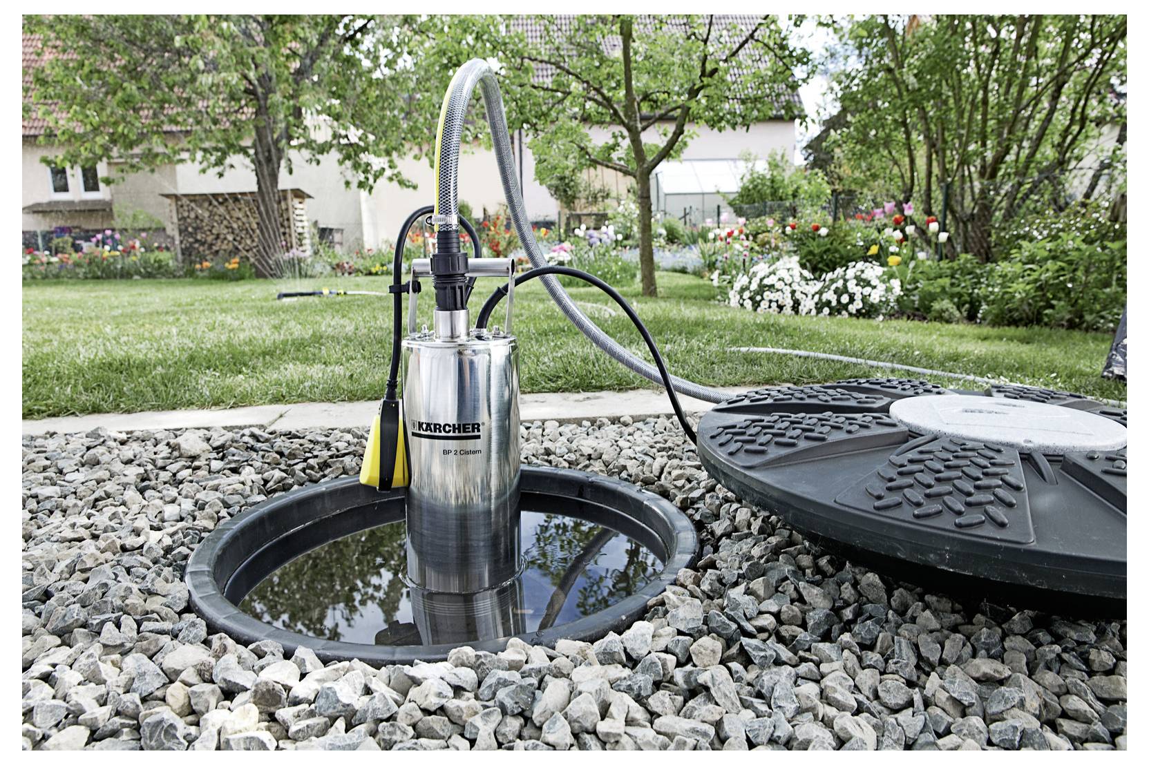 Kärcher Home & Garden 1.645-420.0 BP 2 Cistern Tauchdruck-Pumpe mit Schutzkontaktstecker 5700 l/h 32 m