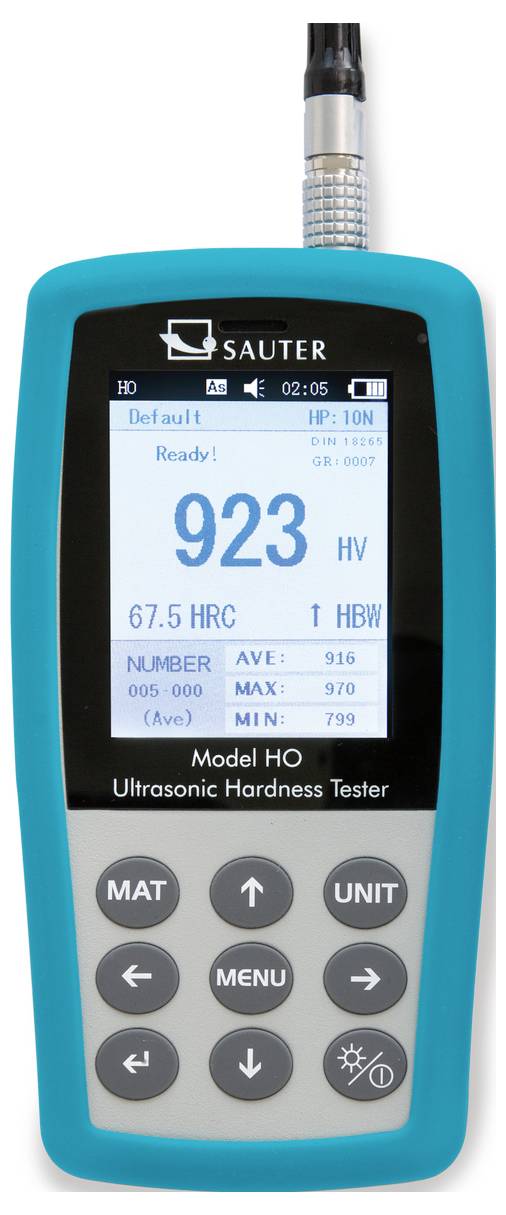 Sauter HO 1K Härteprüfgerät UCI HRC: 20.3 - 68, HRB: 41 - 100, HRA: 61 - 85.6, HV: 80 - 1599, HB: 76 - 618