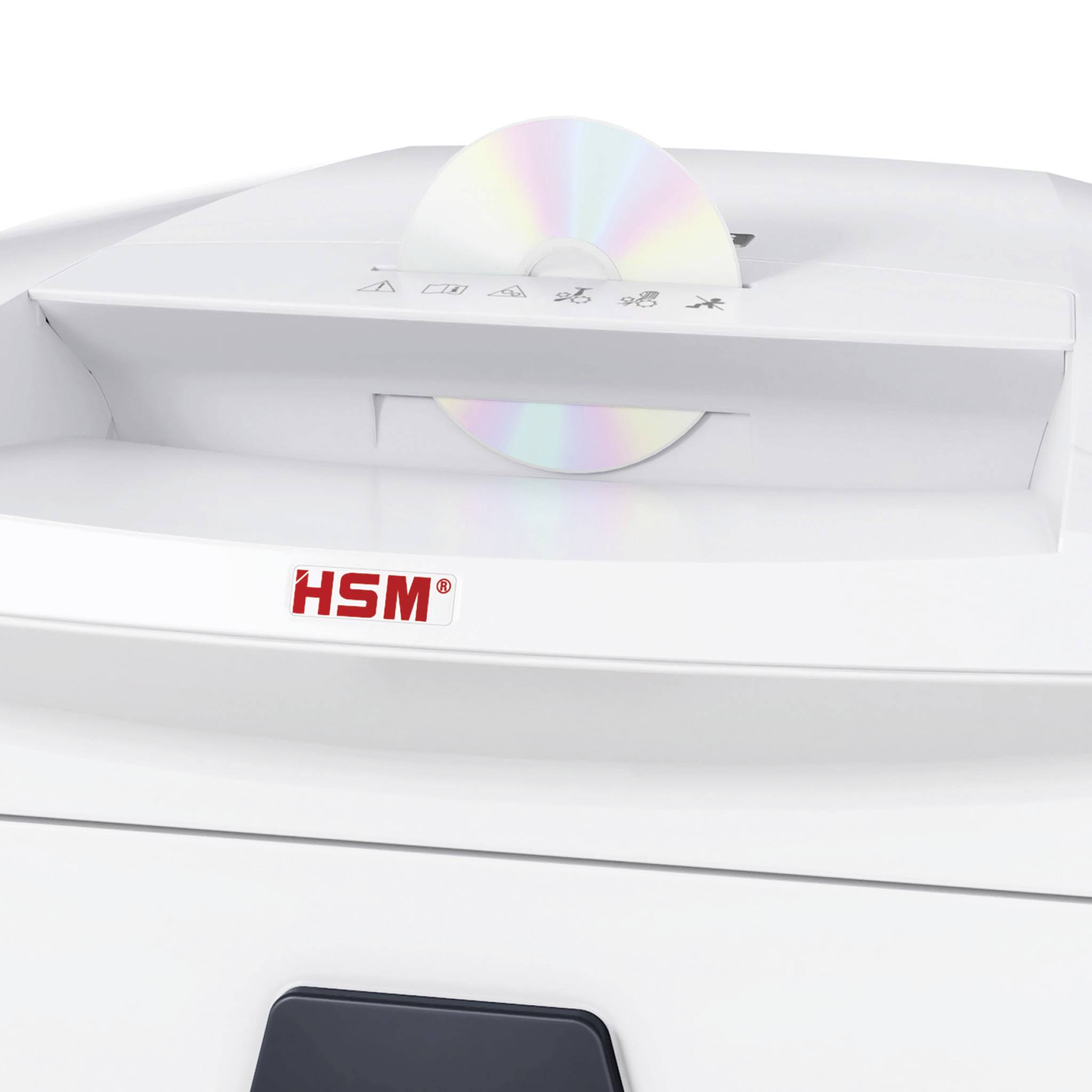 HSM SECURIO B24 Aktenvernichter 16 Blatt Partikelschnitt 4.5 x 30 mm P-4 34 l Vernichtet auch CDs, DVDs, Heftklammern, Büroklammern, Kreditkarten