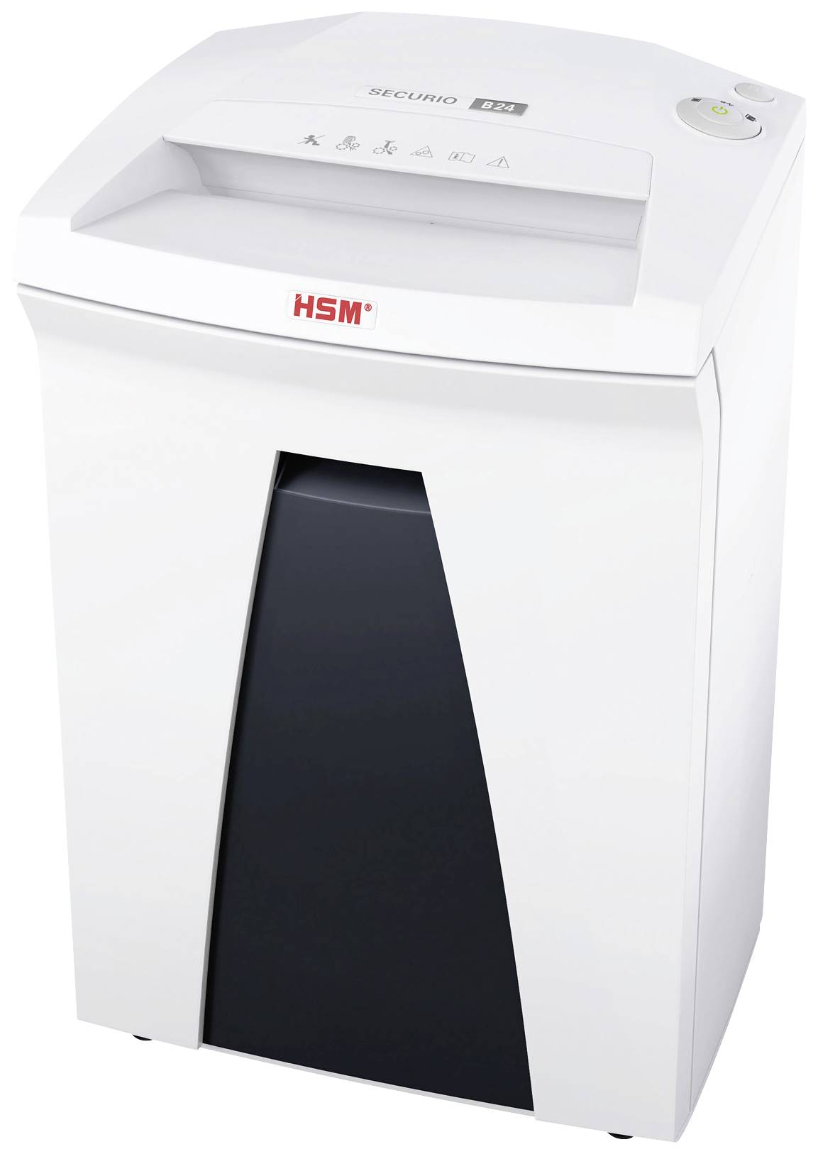 HSM SECURIO B24 Aktenvernichter 11 Blatt Partikelschnitt 1.9 x 15 mm P-5 34 l Vernichtet auch Heftklammern, Büroklammern, Kreditkarten